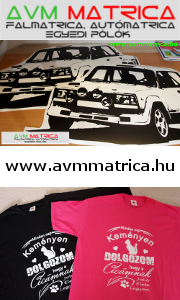 AVM Matrica - falmatricák, autómatricák, egyedi pólók